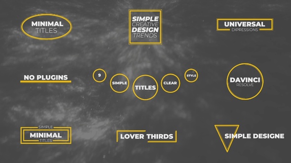 VideoHive Minimal Titles Davinci Resolve