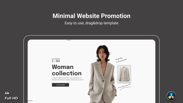 VideoHive Minimal Website Promo