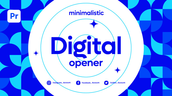 VideoHive Minimalistic Digital Opener for Premier Pro