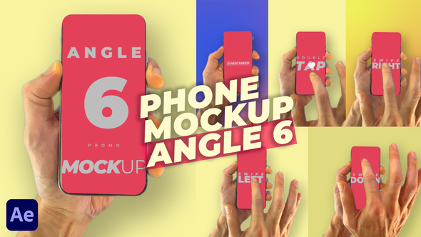 VideoHive Mobile Phone Mockup Pack – Angle 6