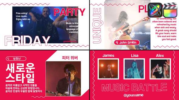 VideoHive Modern Music Slides for FCPX