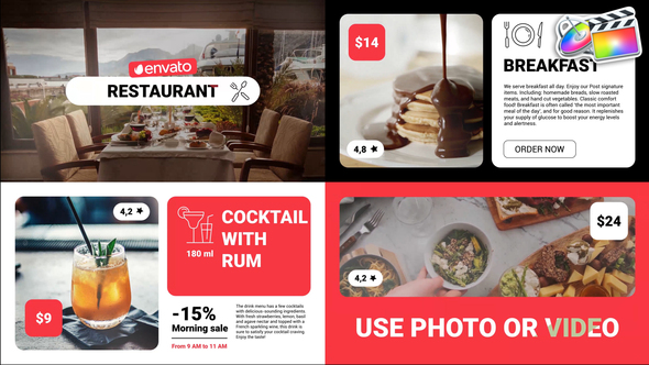 VideoHive Modern Restaurant Food Menu for FCPX