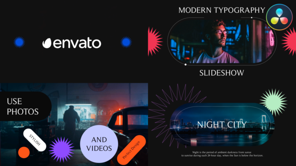 VideoHive Modern Typography Intro Slideshow for DaVinci Resolve