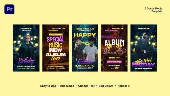 VideoHive Music Party Instagram Stories