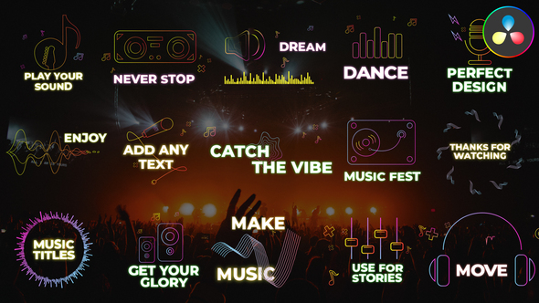 VideoHive Music Titles | DaVinci Resolve