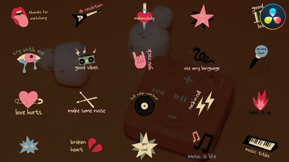 VideoHive Music Titles for DaVinci Resolve