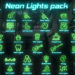 VideoHive Neon Lights Big Pack for DaVinci Resolve 43384122