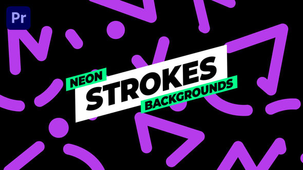 VideoHive Neon Strokes Backgrounds