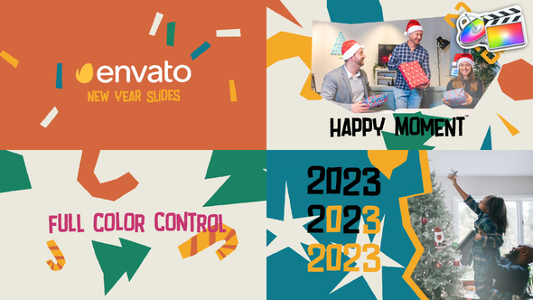 VideoHive New Year Typography Slides for FCPX