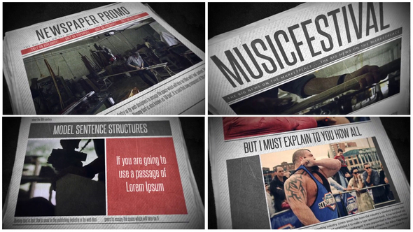 VideoHive Newspaper Promo