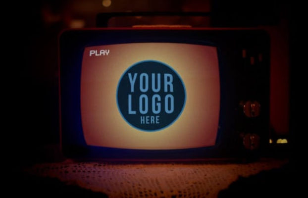 Videohive Old TV Vintage VCR Logo Opener For After Effects