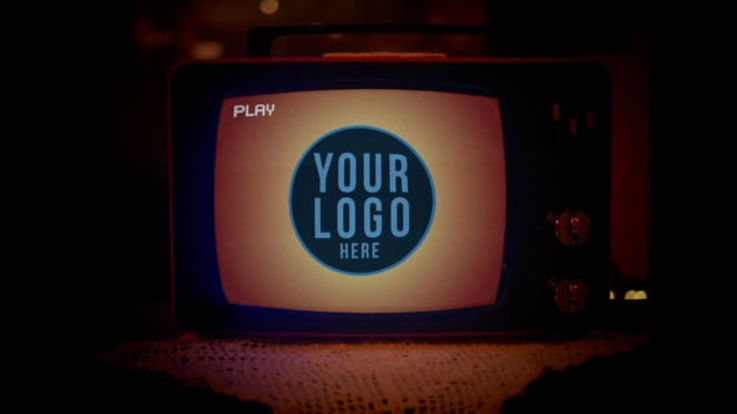 Videohive Old TV Vintage VCR Logo Opener For After Effects