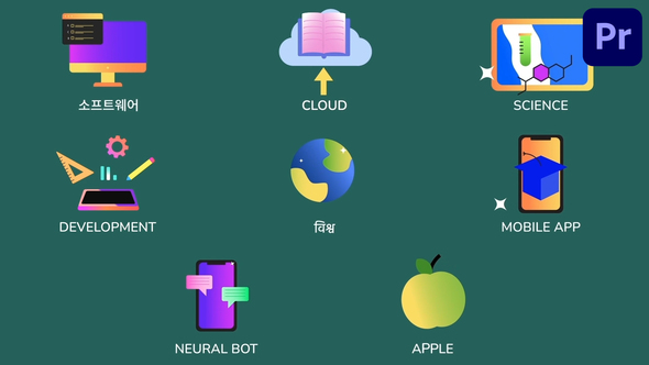 VideoHive Online Education Icons And Titles for Premiere Pro