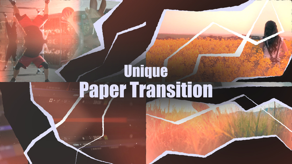 VideoHive Paper Cut Transitions MOGRT