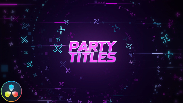 VideoHive Party Titles – DaVinci Resolve