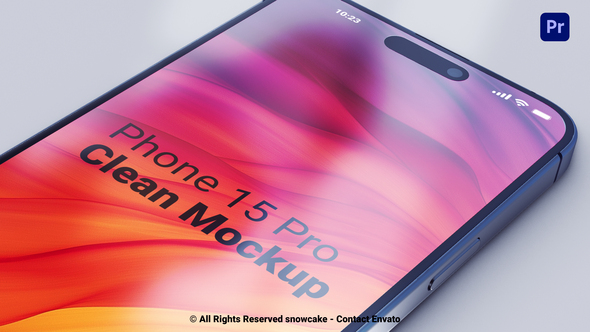 VideoHive Phone Pro 15 Clean Mockup For Premiere Pro