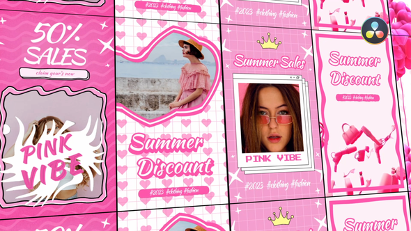 VideoHive Pink Stories Pack