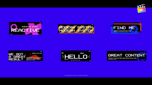 VideoHive Pixel Titles For Final Cut Pro