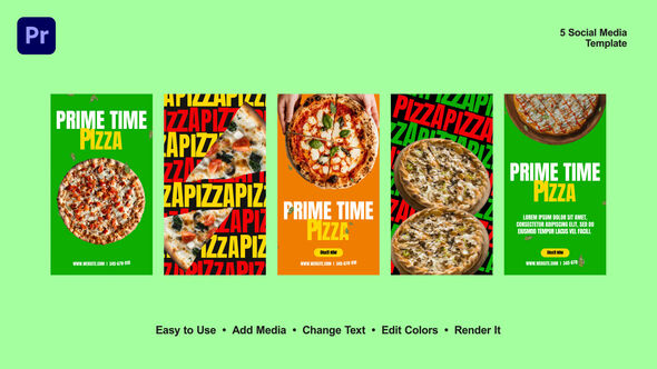VideoHive Pizza Instagram Stories