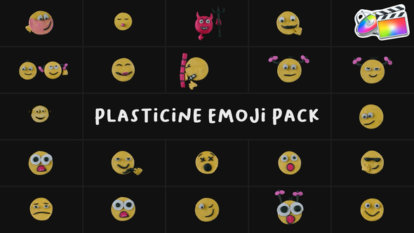 VideoHive Plasticine Emoji Pack | FCPX