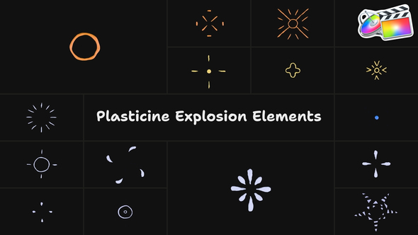 VideoHive Plasticine Explosion Elements | FCPX