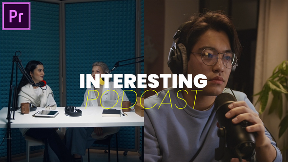 VideoHive Podcast Opener MOGRT for Premier Pro