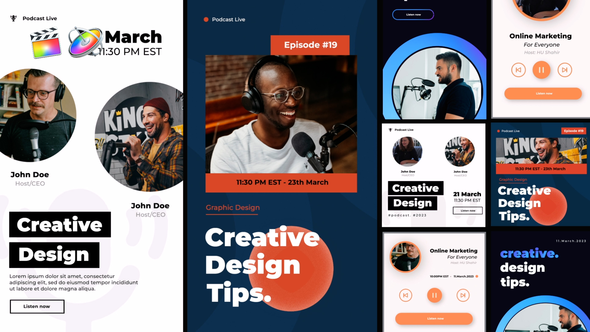 VideoHive Podcast Stories and Posts