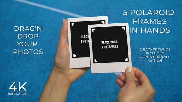VideoHive Polaroids Photo Frames in Hands