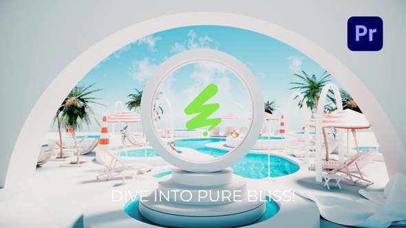 VideoHive Poolside Paradise Logo Reveal