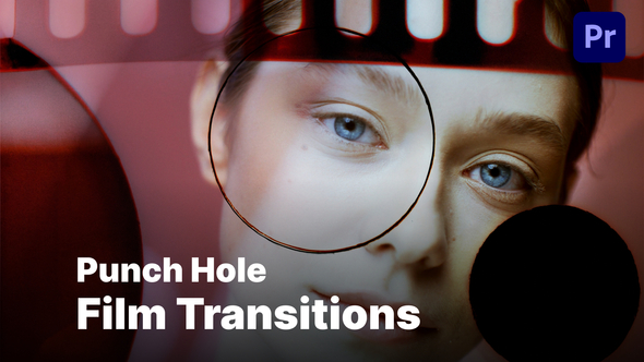 VideoHive Punch Hole Film Transitions