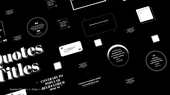 VideoHive Quotes Titles | FCPX