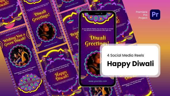 VideoHive Reels – Happy Diwali Premiere Pro Templates