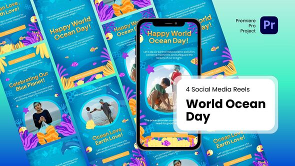 VideoHive Reels – World Ocean Day Premiere Pro Templates
