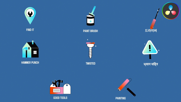 VideoHive Repair Icons And Titles for DaVinci Resolve