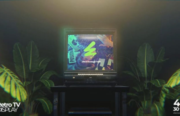 Videohive Retro CRT TV Mockup Premiere