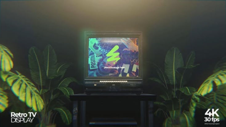 Videohive Retro CRT TV Mockup Premiere
