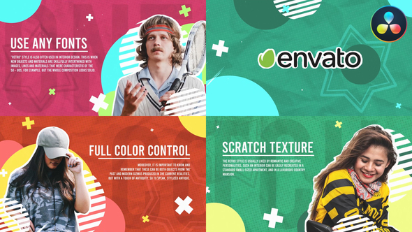 VideoHive Retro Slides for DaVinci Resolve