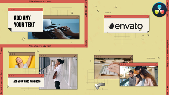 VideoHive Retro Windows Slideshow for DaVinci Resolve