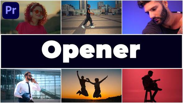 VideoHive Rhythmic Multiscreen Opener MOGRT