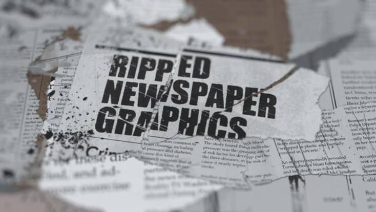 Videohive Ripped Newspaper Graphics After effects Template