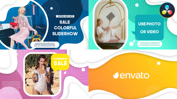 VideoHive Sale Colorful Promo | DaVinci Resolve
