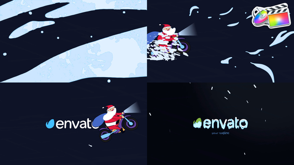 VideoHive Santa Moto Logo Opener | FCPX