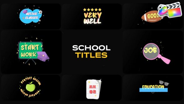 VideoHive School Titles for FCPX