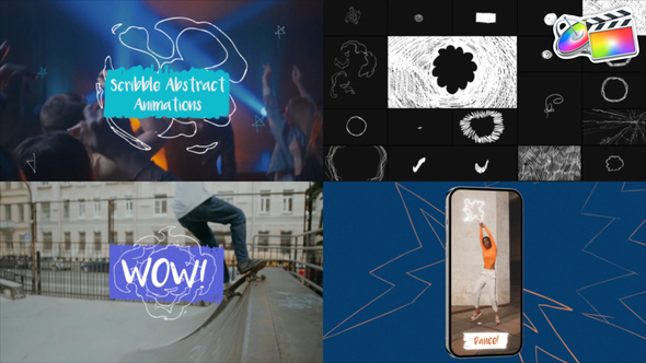 VideoHive Scribble Abstract Animations for FCPX