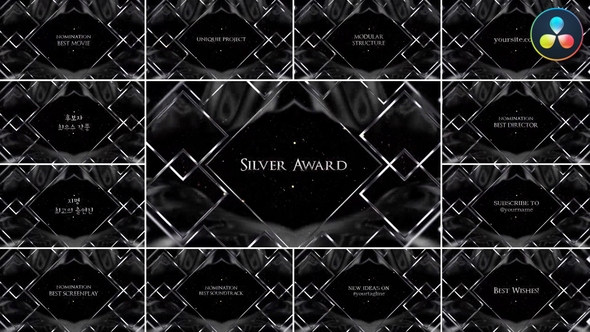 VideoHive Silver Award Opener for DaVinci Resolve