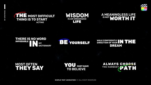 VideoHive Simple Text Animation v2.0 | FCPX