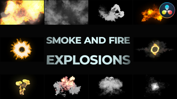 VideoHive Smoke And Fire Explosions And Transitions for DaVinci Resolve
