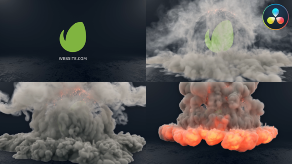 VideoHive Smoke Logo for DaVinci Resolve