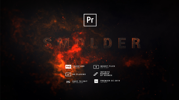 VideoHive Smolder Fire Titles MOGRT