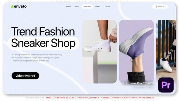VideoHive Sneakers Promo Minimalism Style